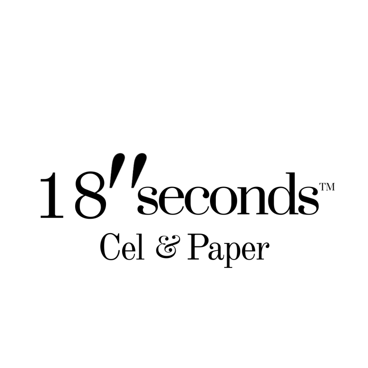 18seconds logo cel & paper title card for elephant room studio website 18" page